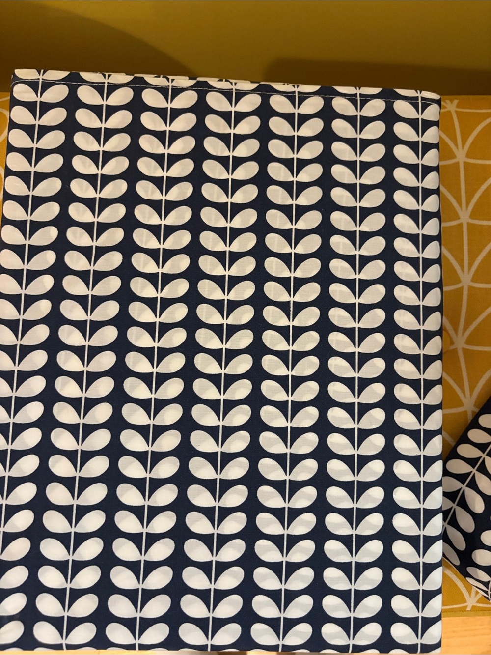 Orla Kiely Tiny Stem Navy & White Queen Bedding Set-EUC - Picture 8 of 11